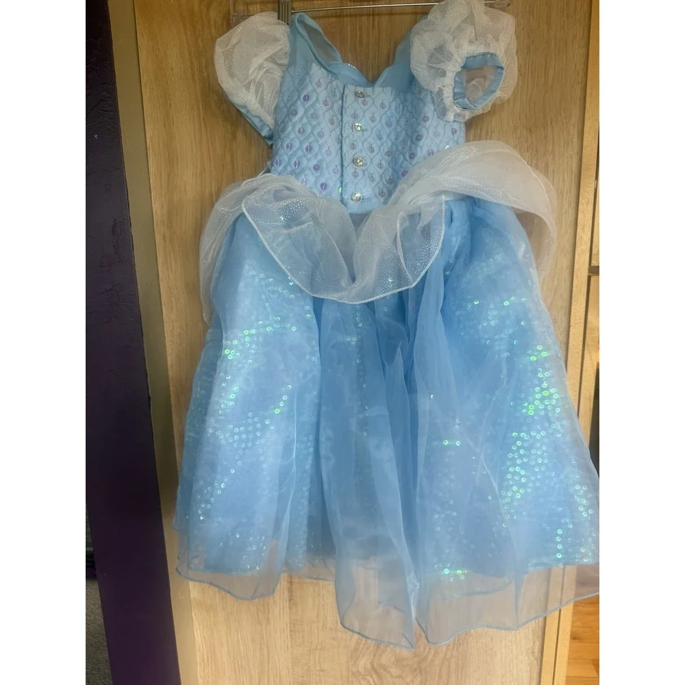 Disney Parks CINDERELLA Deluxe Designer Collection Costume Dress GIRLS Sz 4 NWT